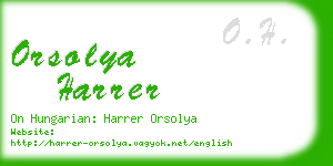 orsolya harrer business card